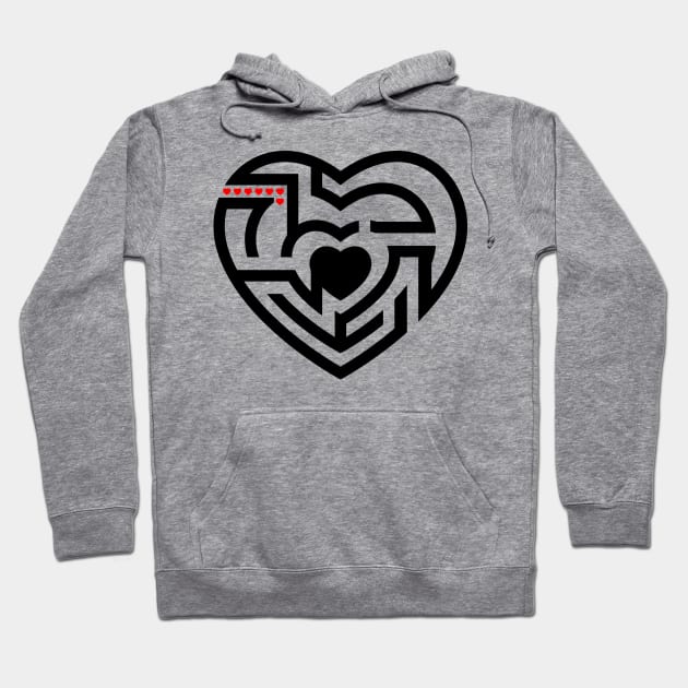 love labyrinth Hoodie by somatosis